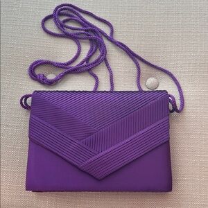 Carla Marchi | Purple Textured Clutch
